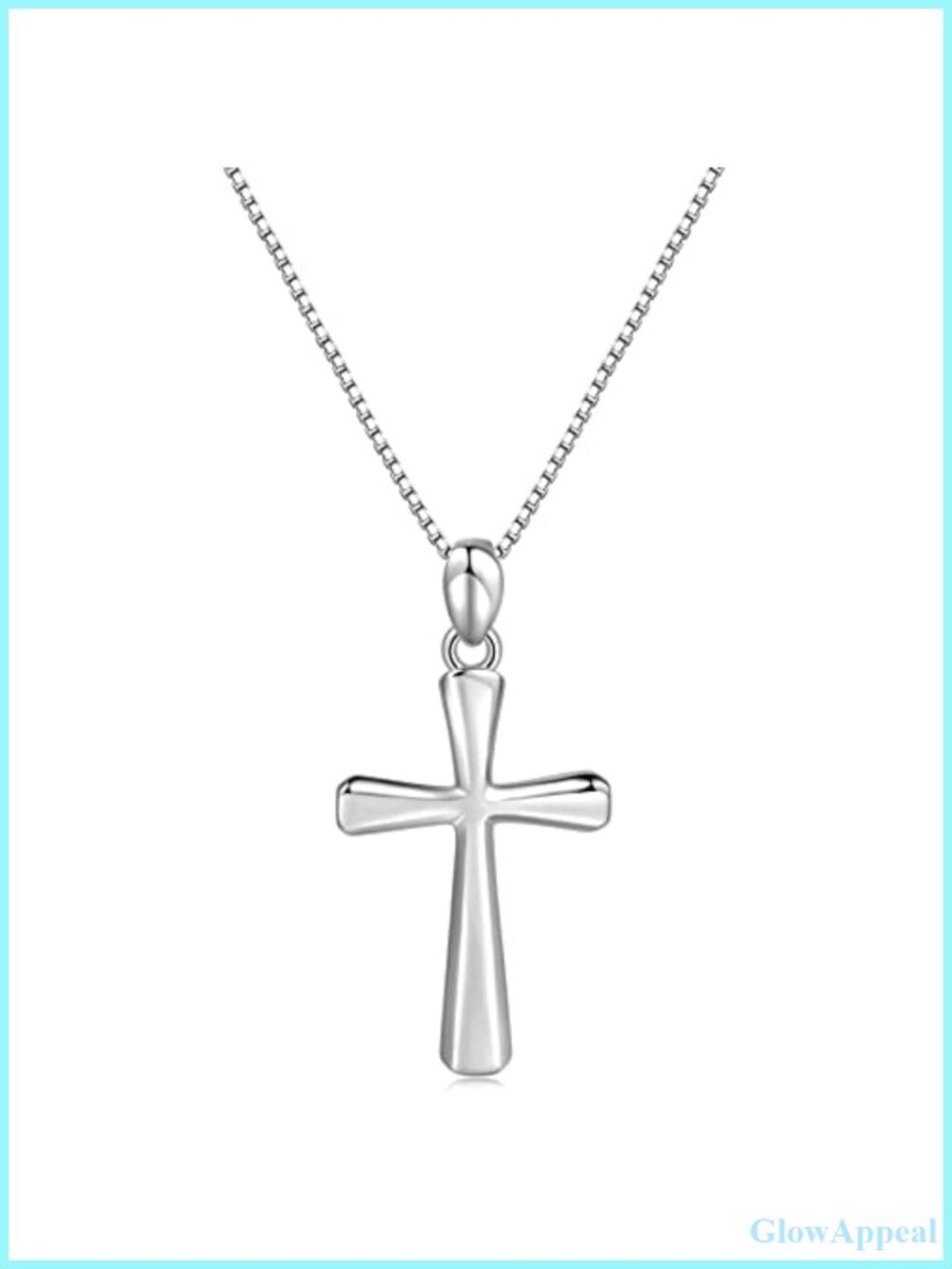 Sterling Silver Cross Necklace 925 Handmade Pendant Religious Jewelry